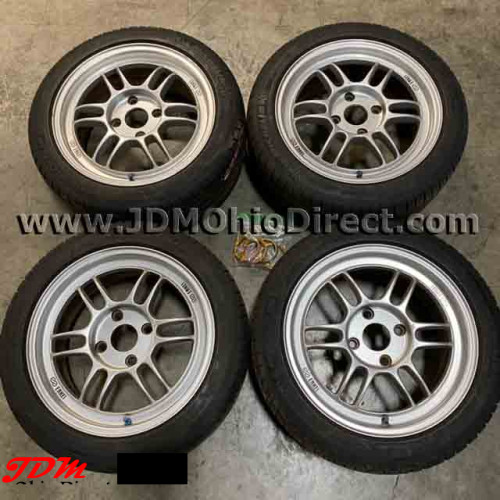 JDM Enkei RPF1 16" 4x114 Wheel and Tire Set